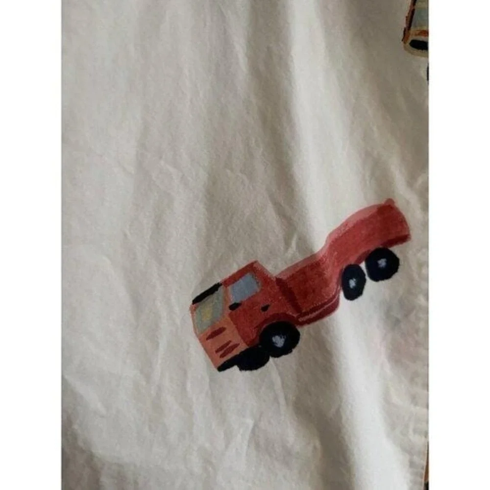 Pottery Barn Kids Busy Builder Rocks Construction PAIR Standard Pillowcases